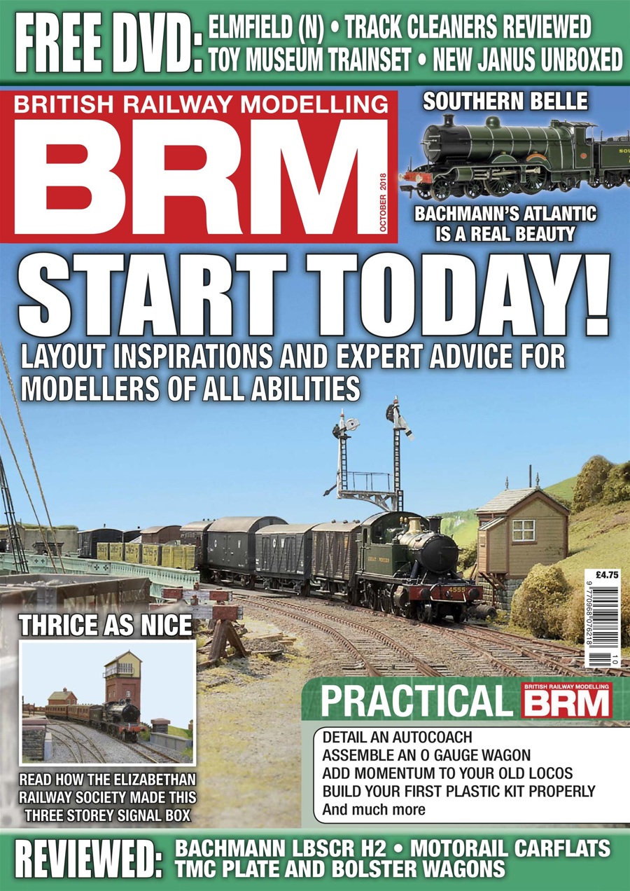 BRM BRITISH RAILWAY MODELLING magazine OCTOBER 2018 issue DVD not included 