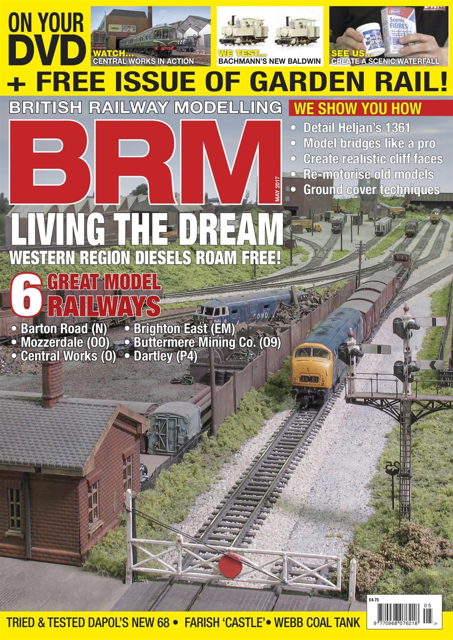 BRM BRITISH RAILWAY MODELLING magazine MAY 2017 issue DVD not included 