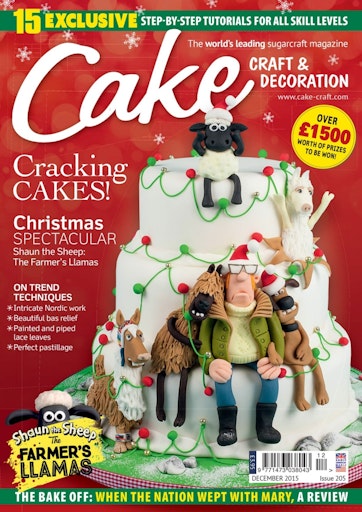 Cake Decoration & Sugarcraft Magazine - December 2015 Subscriptions | Pocketmags