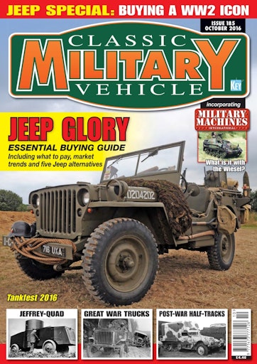 Classic Military Vehicle Magazine October 2016 Back Issue