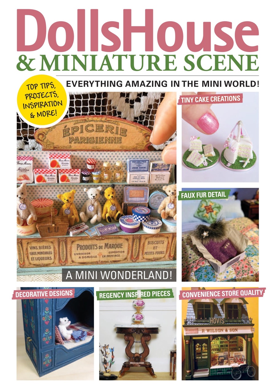 Dollshouse 1:12 scale OPENING PAGES 4 Miniature  'Fairy'  Magazines 