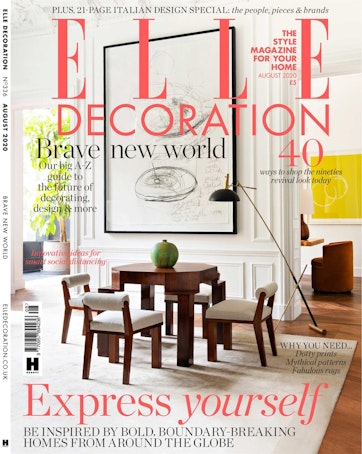 Elle Decoration Magazine Aug 2020 Back Issue