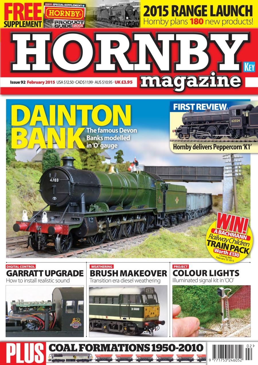 hornby Railway magazine  issue  92 FEBRUARY 2015  no supplement see pictures 